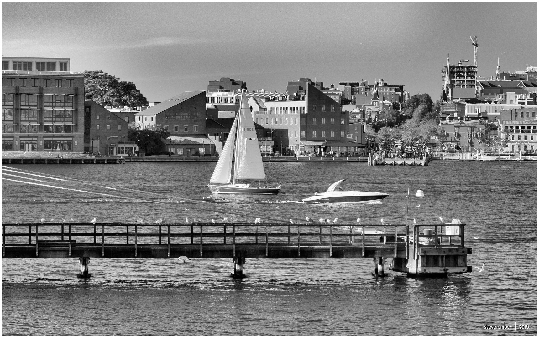 Baltimore's Inner Harbor No.1 - Cross-Harbor View from Tide Point