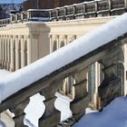 Balustrade im Winterkleid