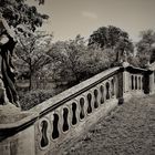 Balustrade im  Würzburger Schlosspark