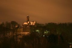 Bamberg, Altenburg bei Nacht