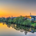 Bamberg, altes Hallenbad am Kanal