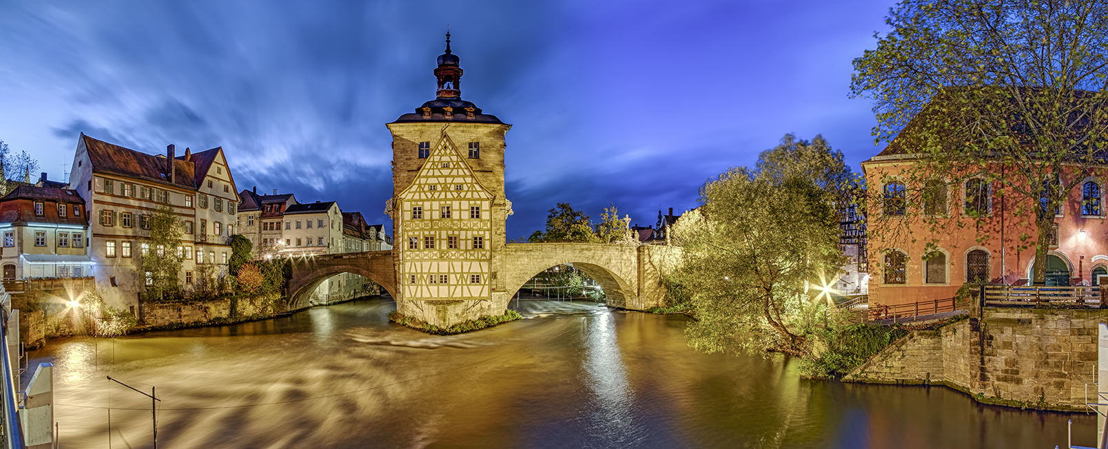 Bamberg altes Rathaus Panorama