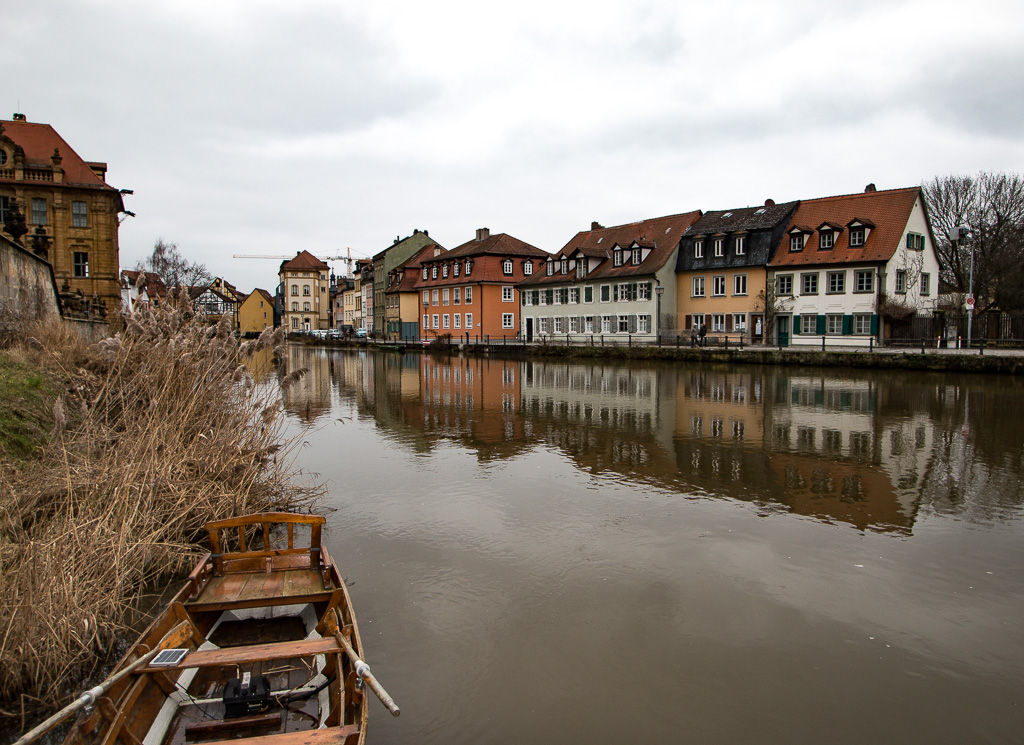 Bamberg am Main in der kalten Jahreszeit