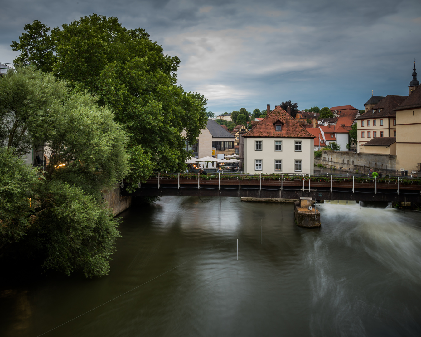 ... Bamberg ... Blick von der oberen Brücke ...