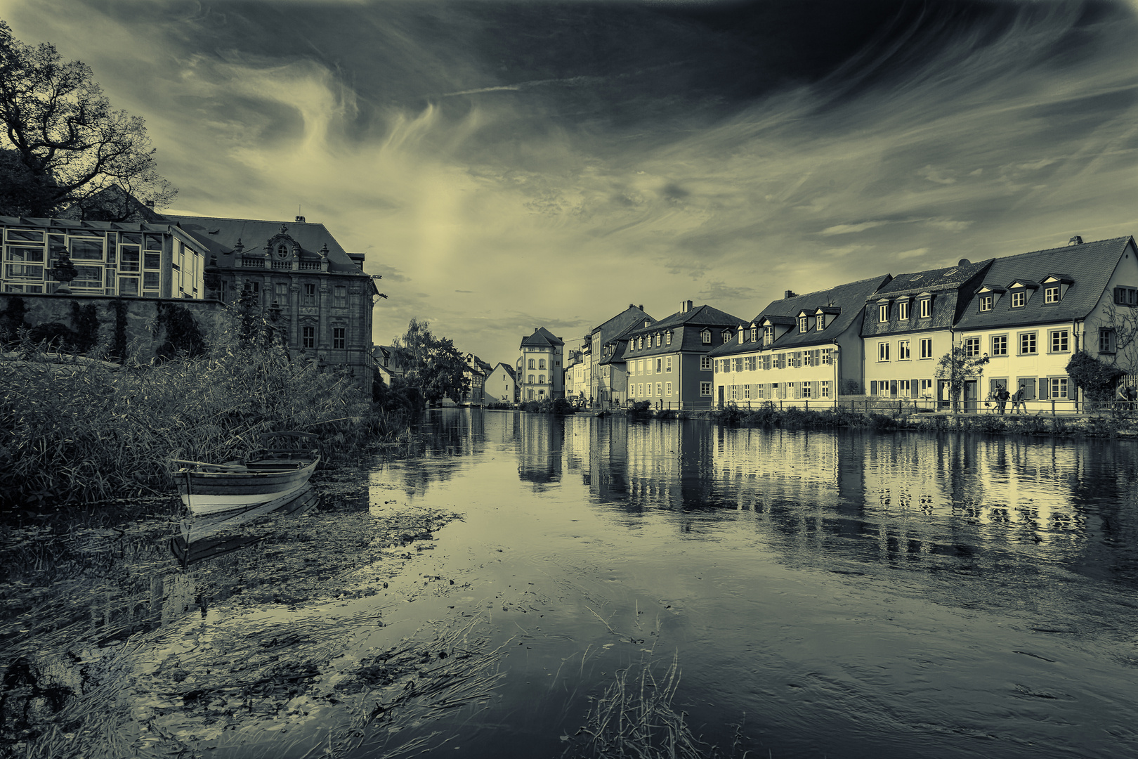 Bamberg mit Blick auf die Regnitz und "Klein-Venedig"