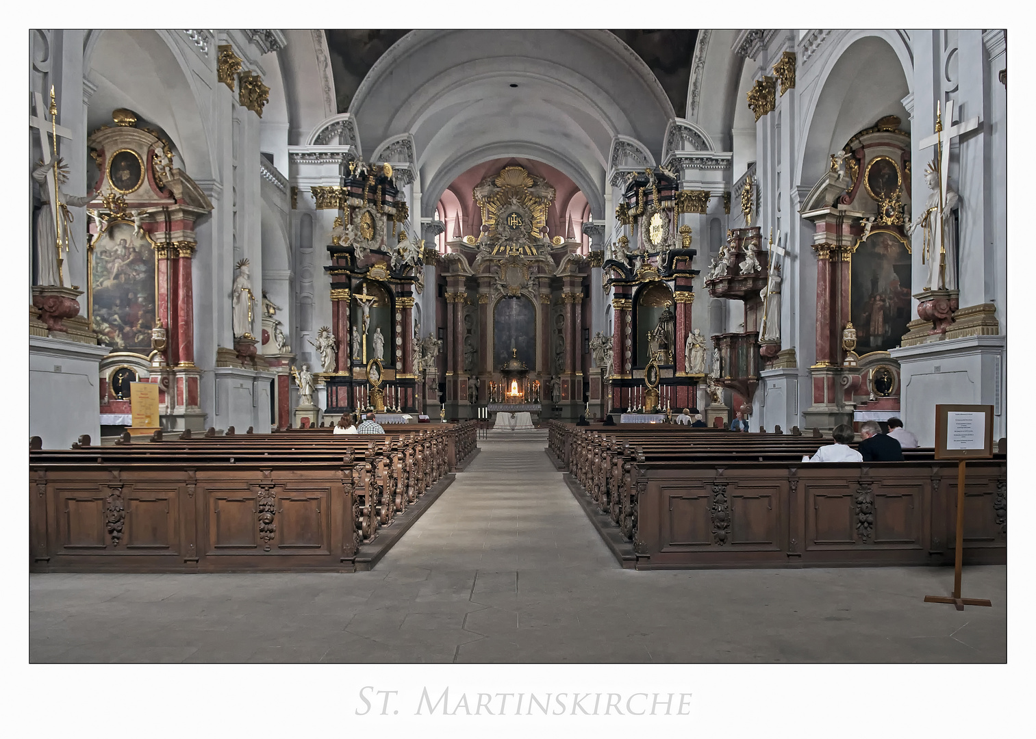 Bamberg - St.- Martins-Kirche " Blick zum Chor..."