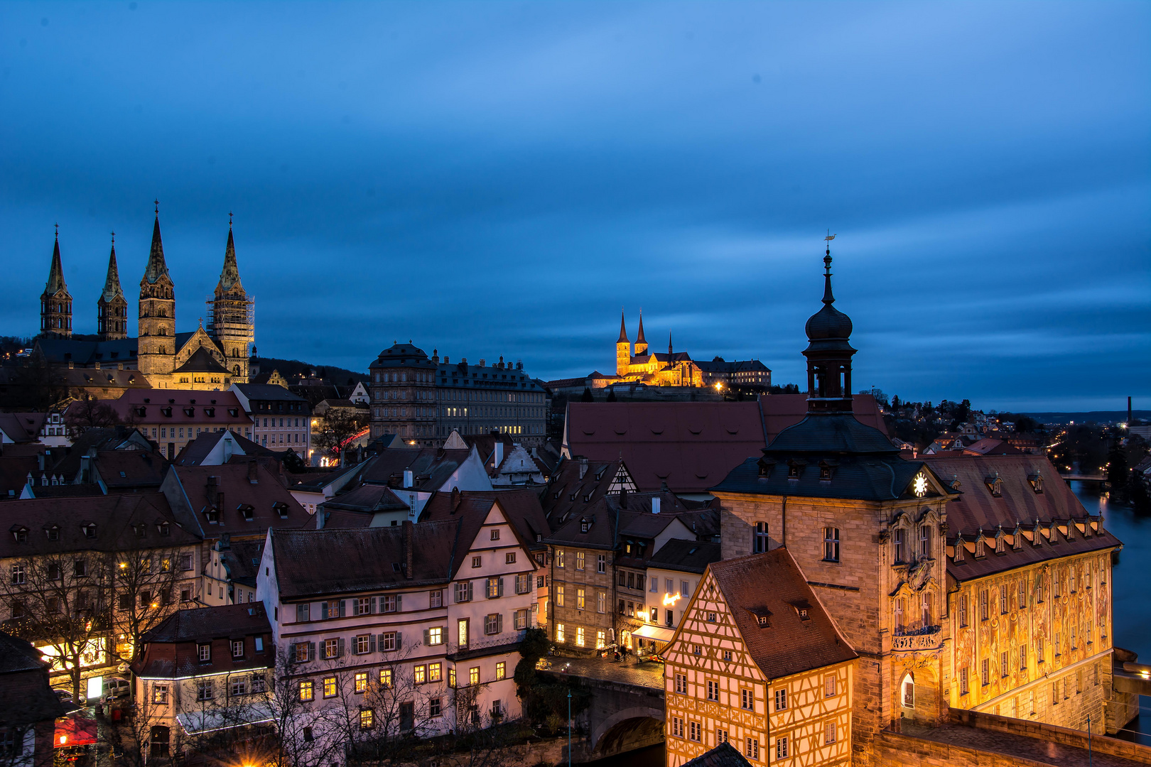 Bamberg zur Blauen Stunde