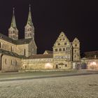 Bamberger Domplatz bei Nacht