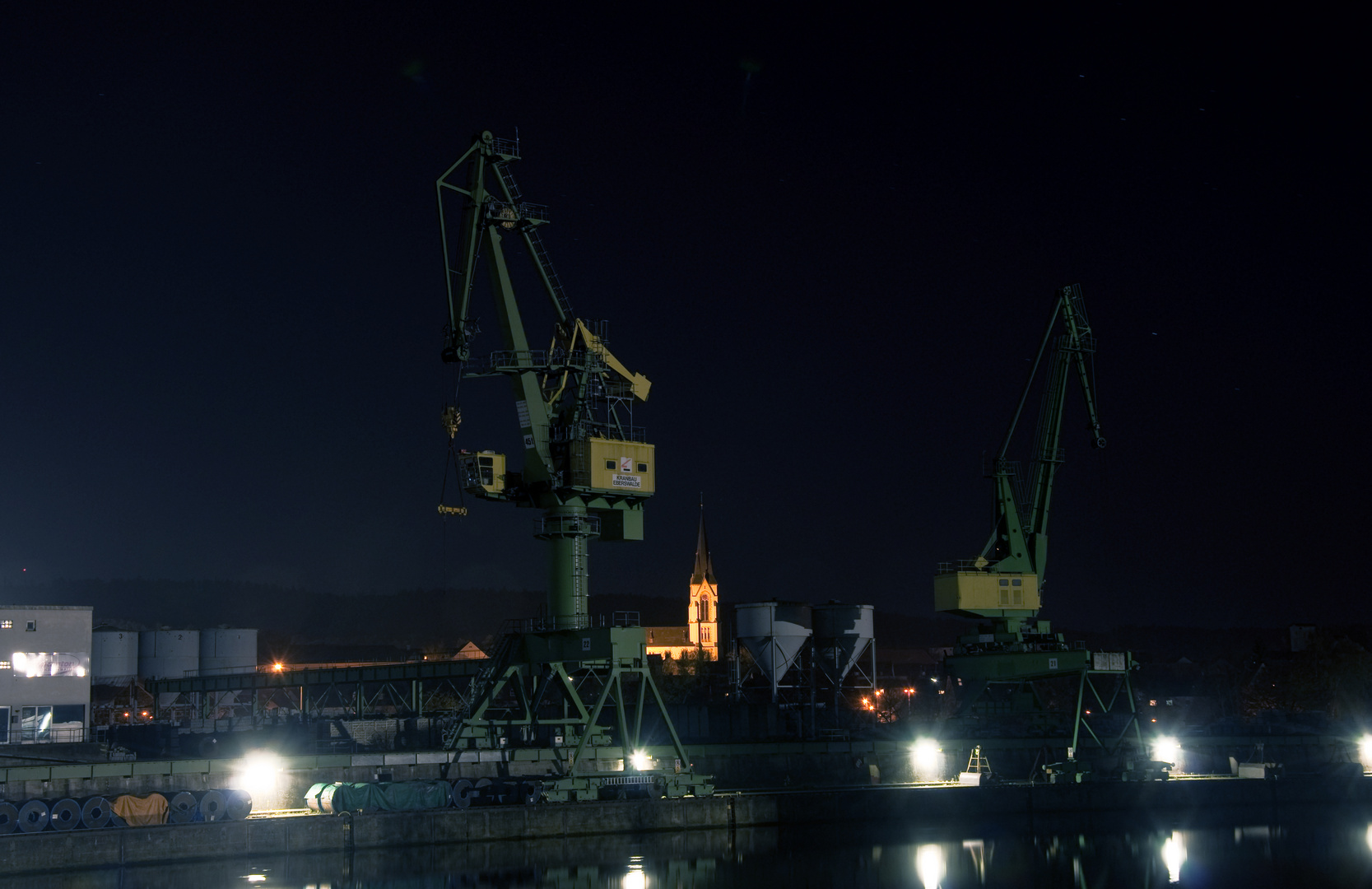 Bamberger Hafen bei Nacht II