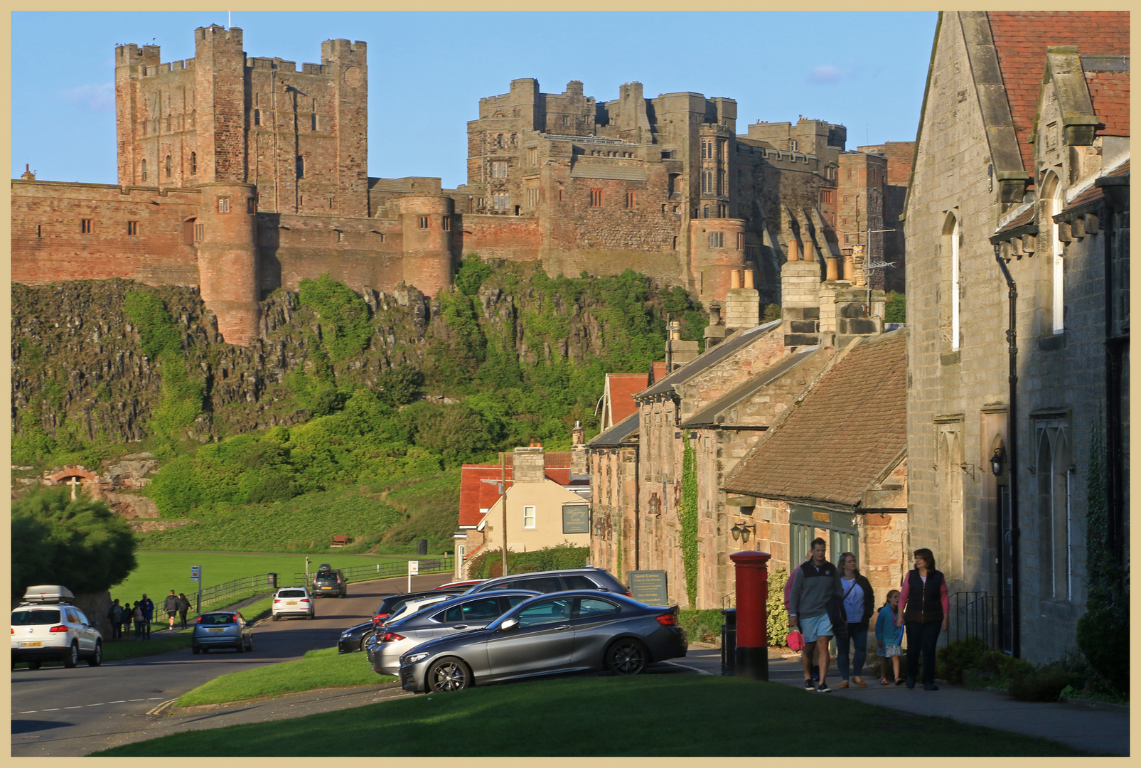 Bamburgh castle and village 3