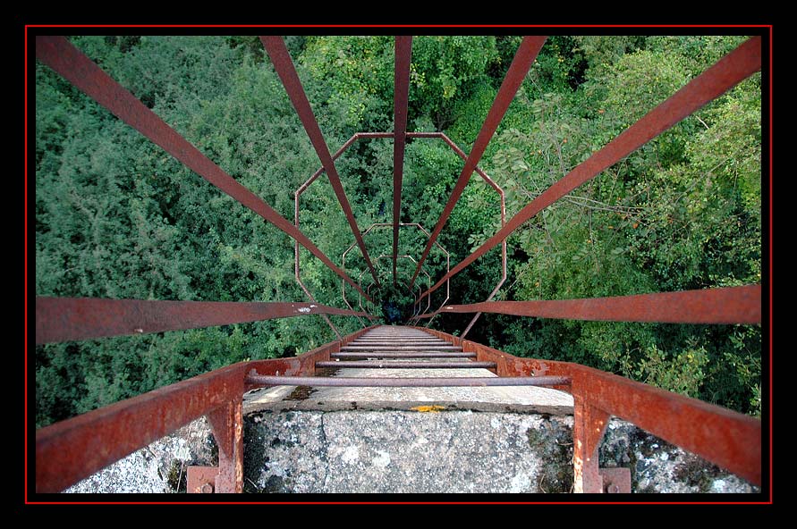 Ban Saint Jean - Aussenleiter am Wasserturm