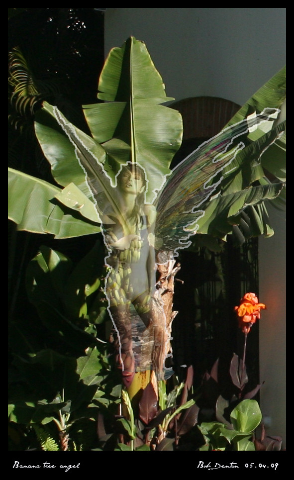 Banana tree angel