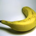Banane nur in der Mitte scharf.
