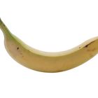 Banane Stehend Freigestellt auf Weiß