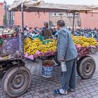 Bananenverkäufer in Marrakesch