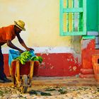 Bananenverkäufer, Kuba