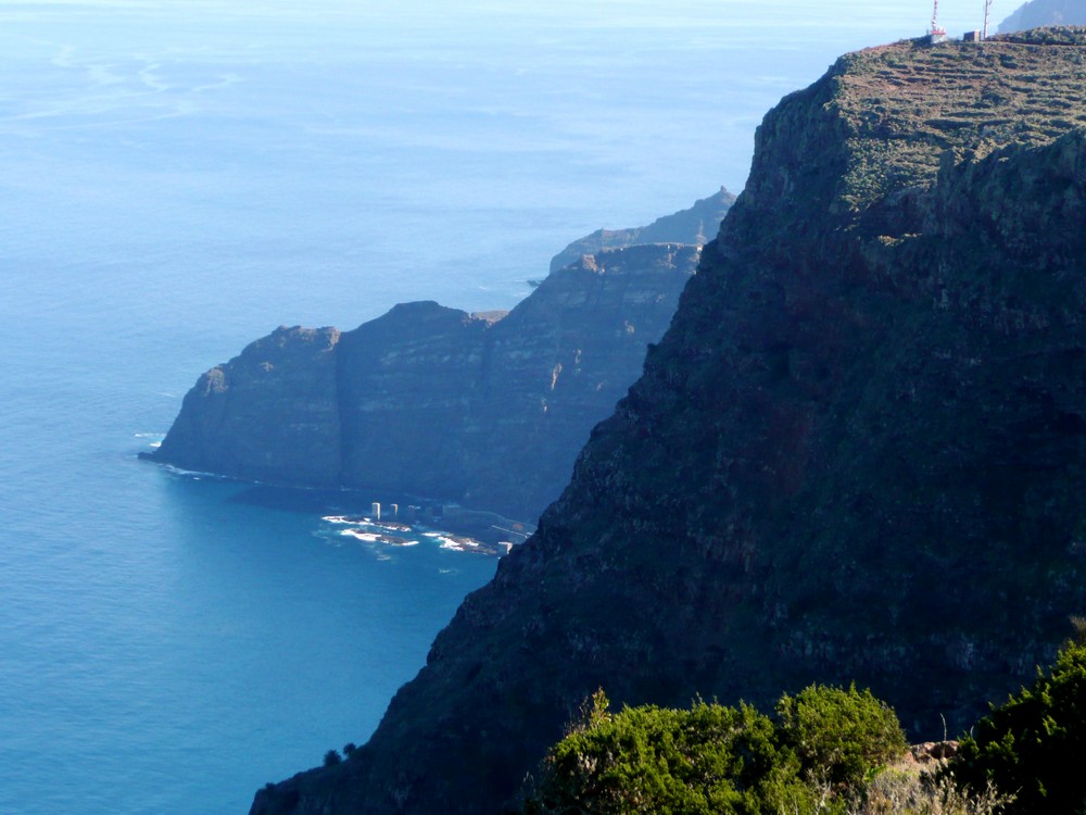 Bananenverladestation an der Playa de Hermigua