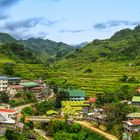 Banaue mit Blick auf die Reisterassen