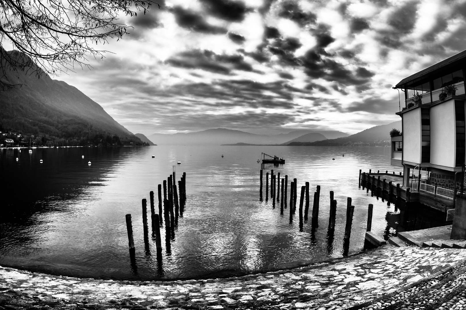 Banchine del cantiere nautico, Caldè