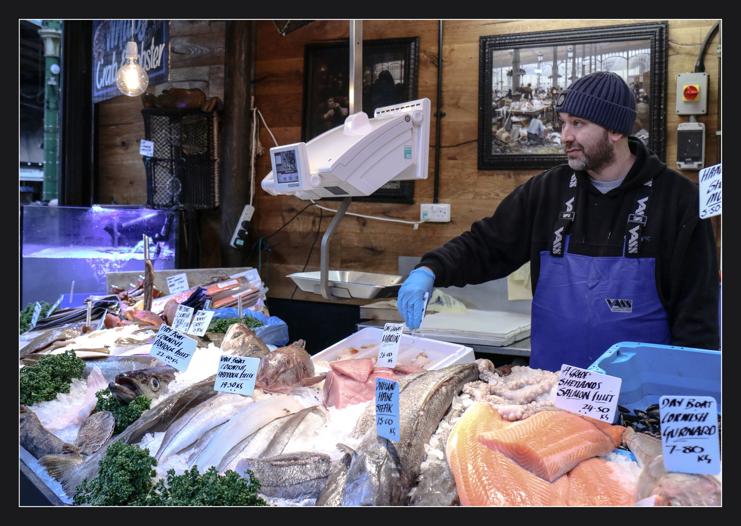 Banco del pesce al Borough market