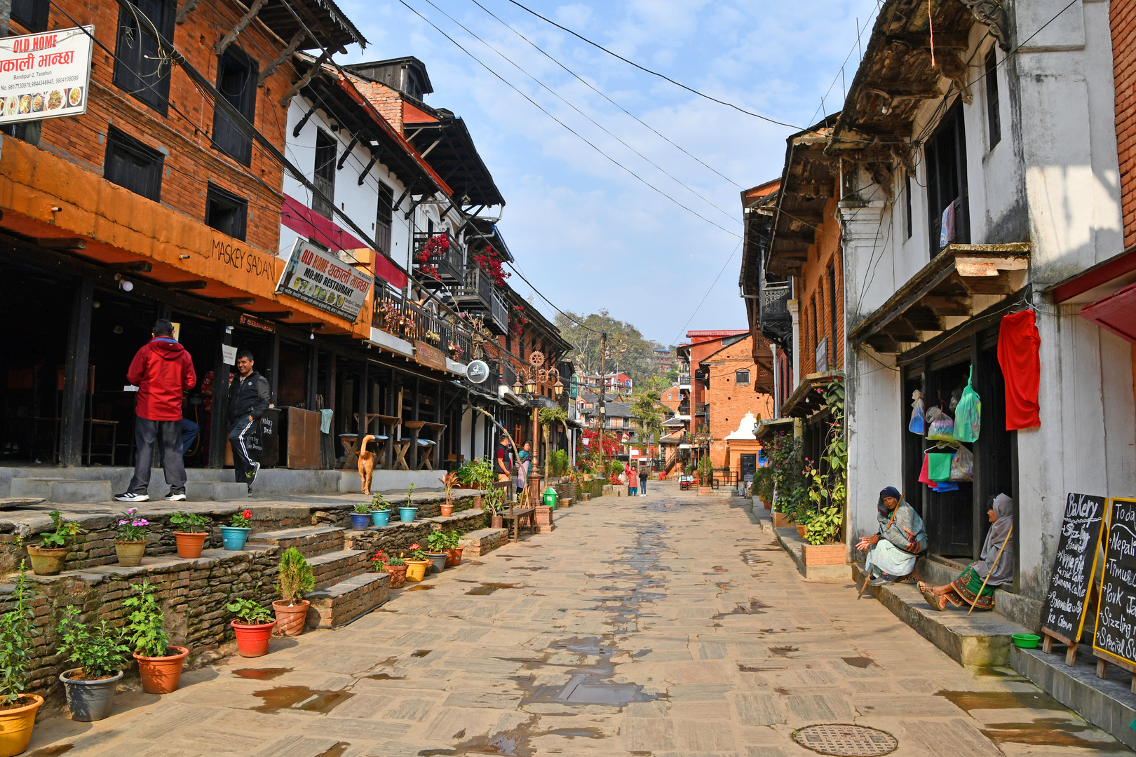 Bandipur in Zentralnepal am Morgen