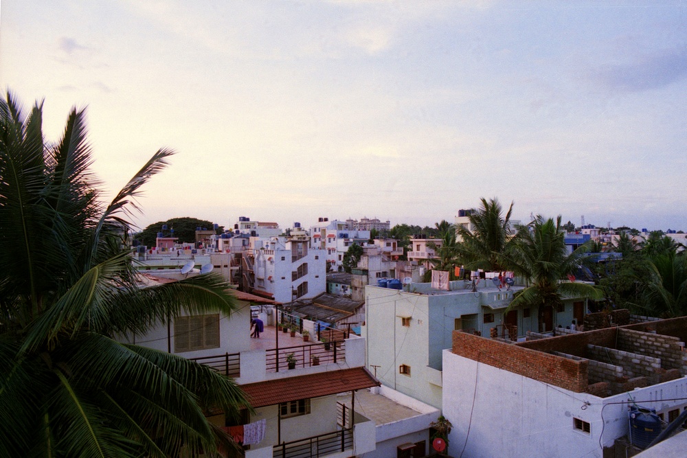 Bangalore City, Stadtteil Koramangala, Indien, analog.
