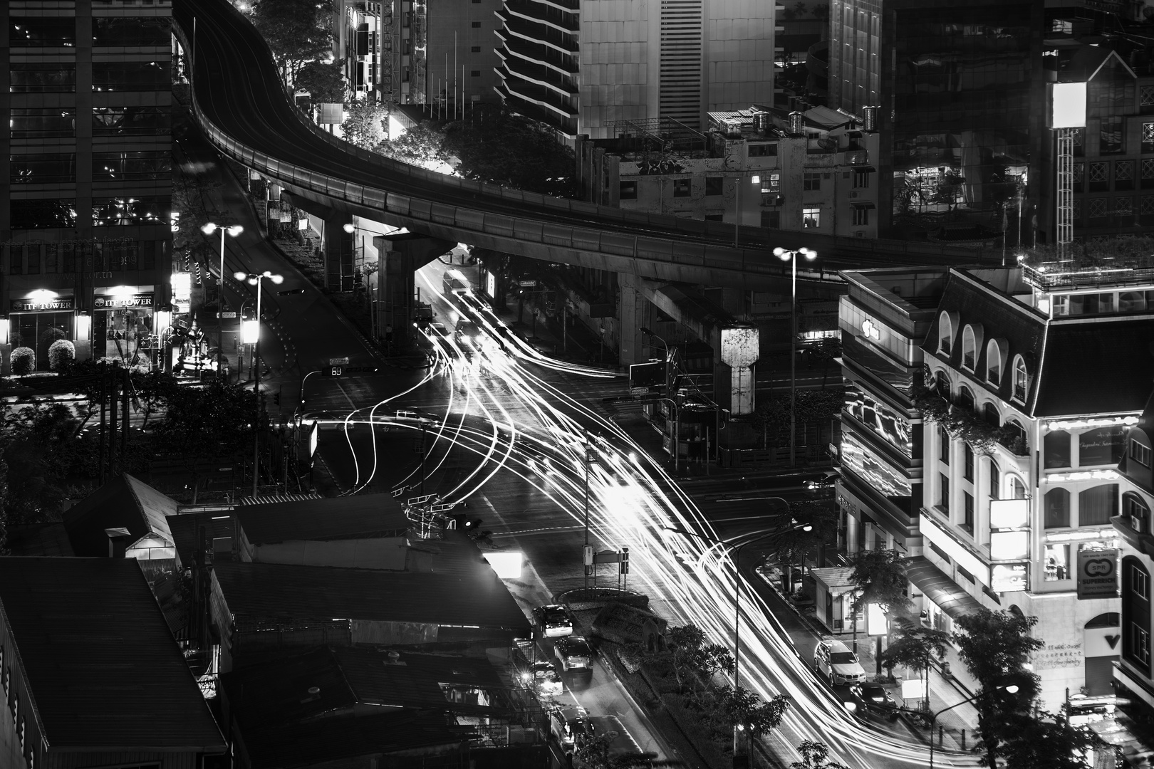 Bangkok - Silom Road intersection