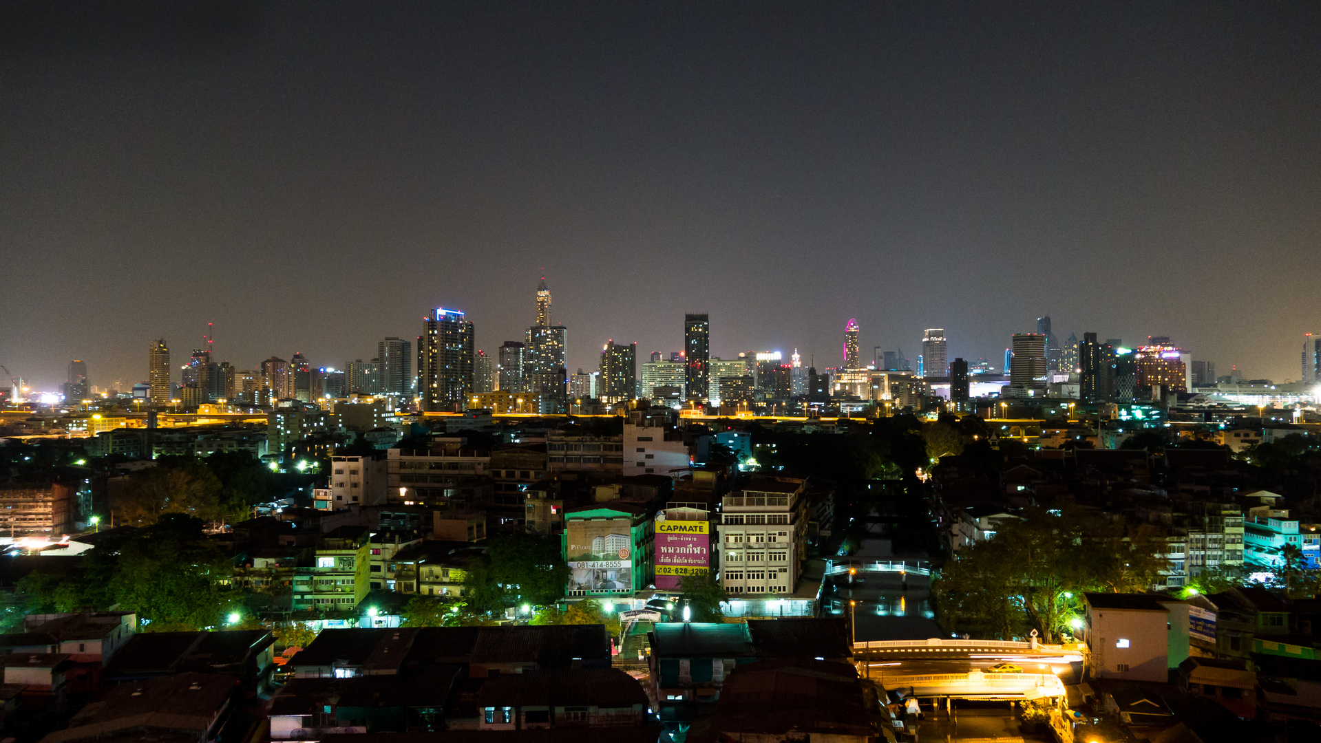 Bangkok Skyline am Abend