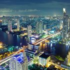 Bangkok skyline at night