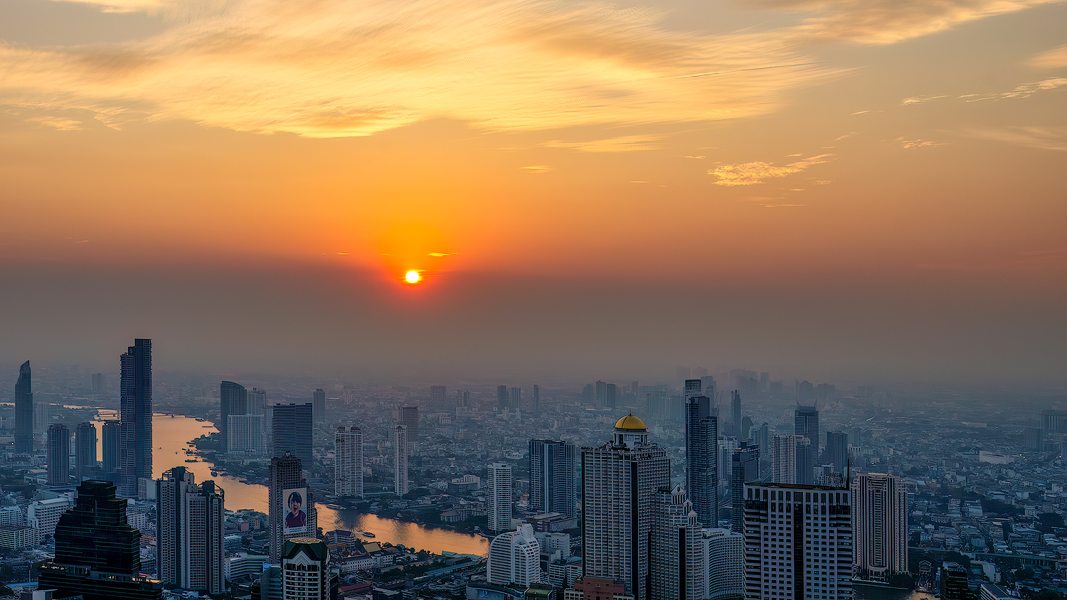 Bangkok Sonnenuntergang