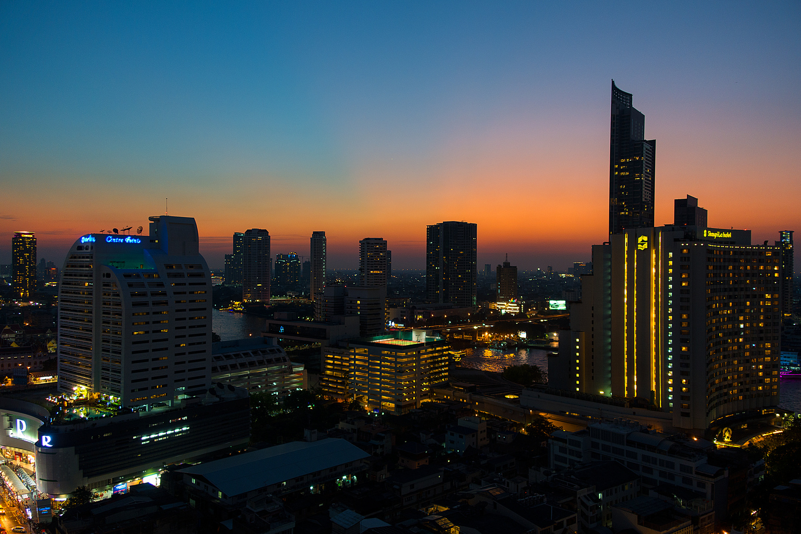 ... Bangkok vom Lebua Tower ...