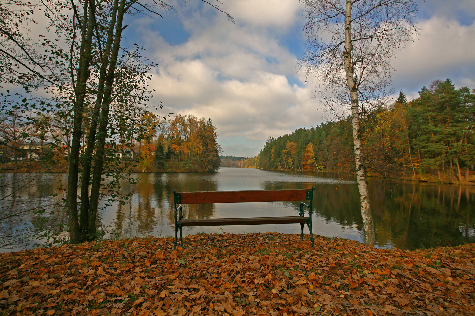 Bank am See Foto & Bild landschaft, bach, fluss & see, see, teich