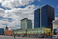 Bank Buiding and Stock Exchange in Ulaan Baatar