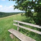 Bank in der Landschaft