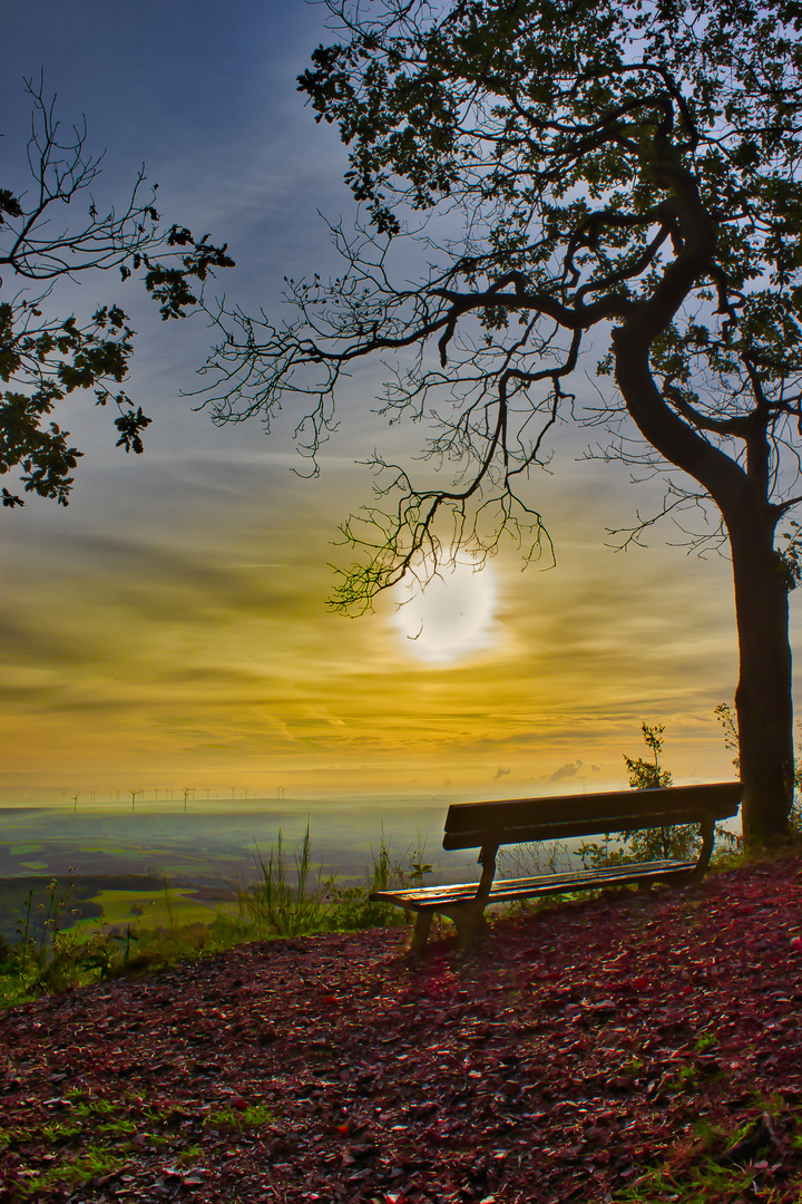 Bank mit Aussicht