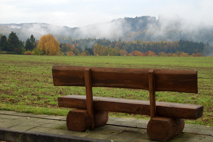 Bank mit Aussicht