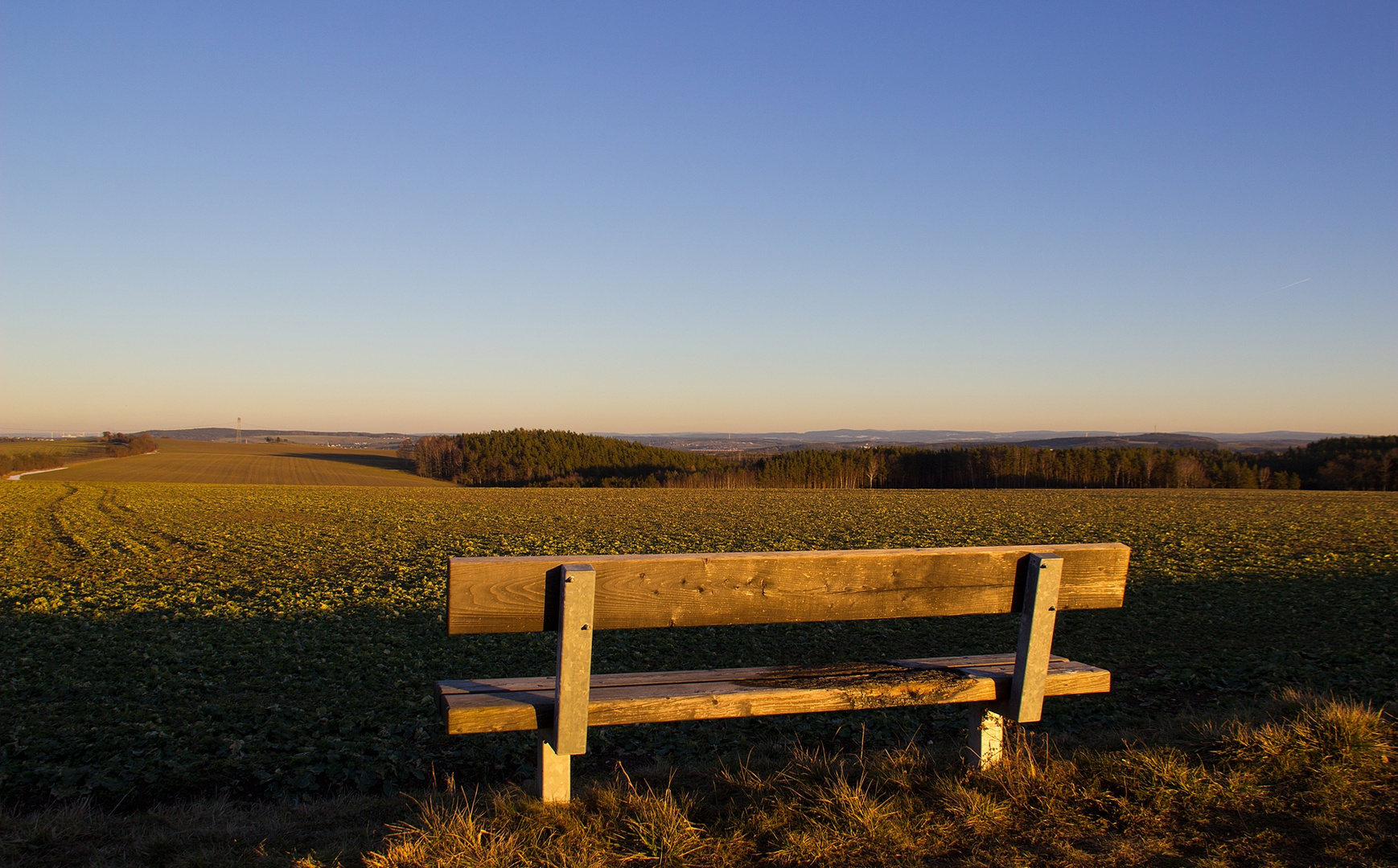 Bank mit Aussicht