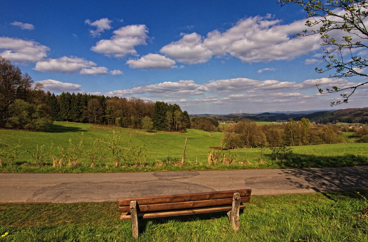 Bank mit Aussicht