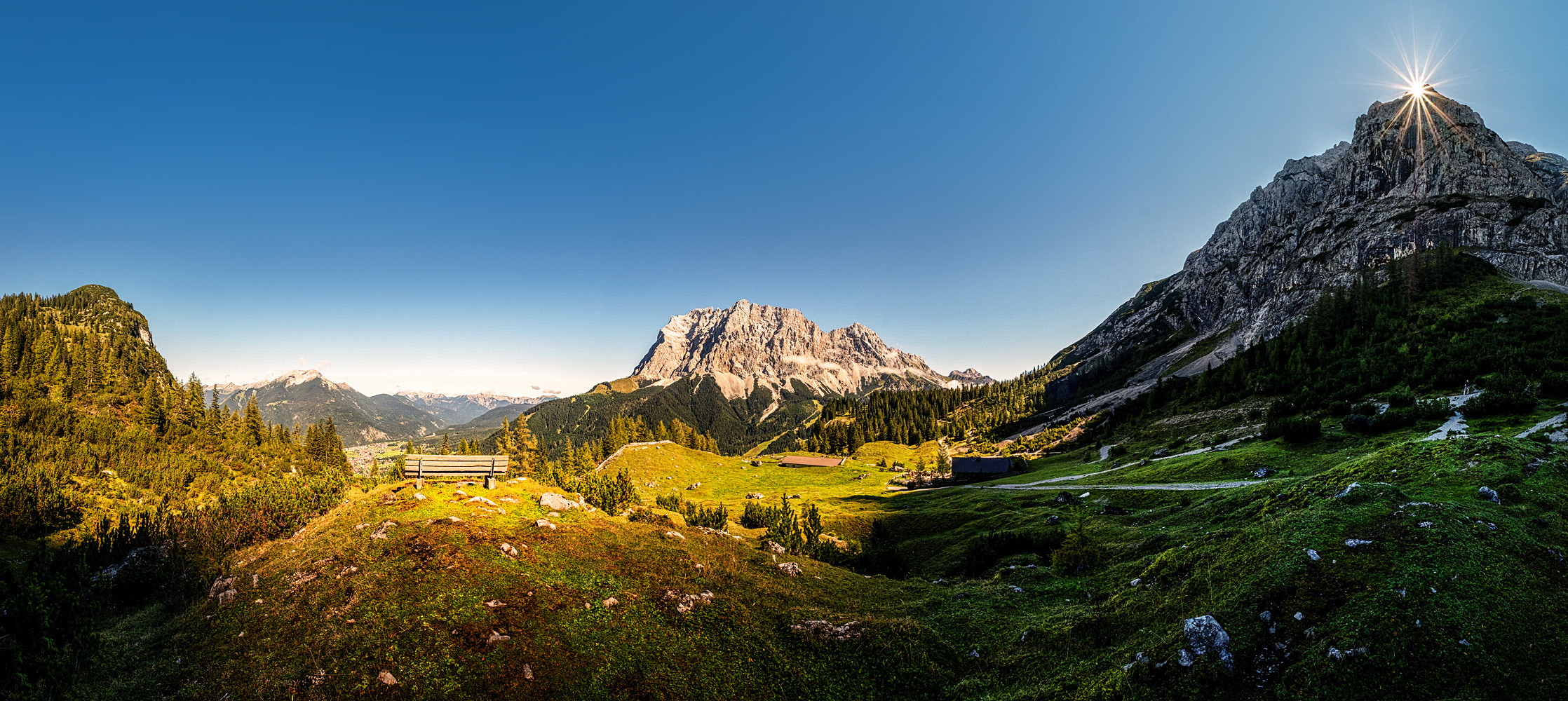 bank mit aussicht