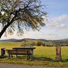 Bank mit Oberlausitzblick am Breiteberg