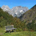 Bank vor der Kirchdachspitze