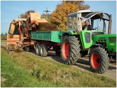 Bankettfräse im Einsatz