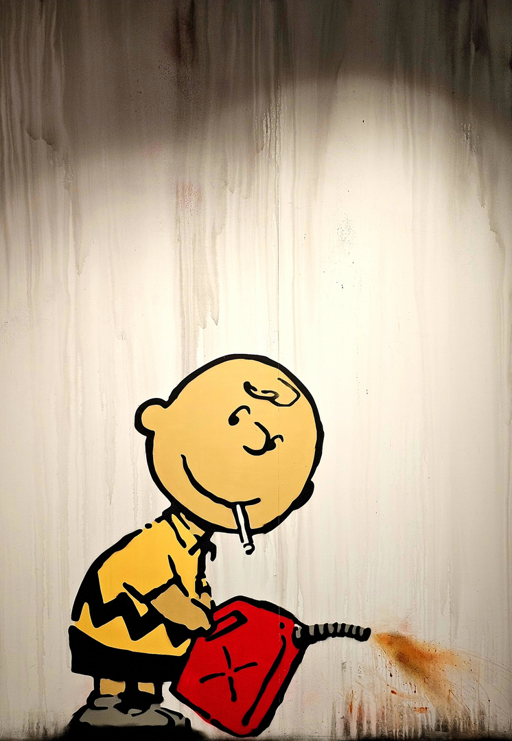 Banksy Graffiti Art Charlie Brown