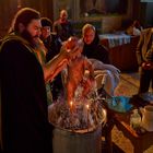 Baptism in The elixir of Holy Water Oils and Candle Light