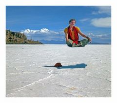 Barbara über dem Salar Uyuni