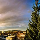 Barbara Uthmann Ring in Annaberg Buchholz mit Regenbogen