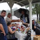 Barbecue in Brisbane city in the rain