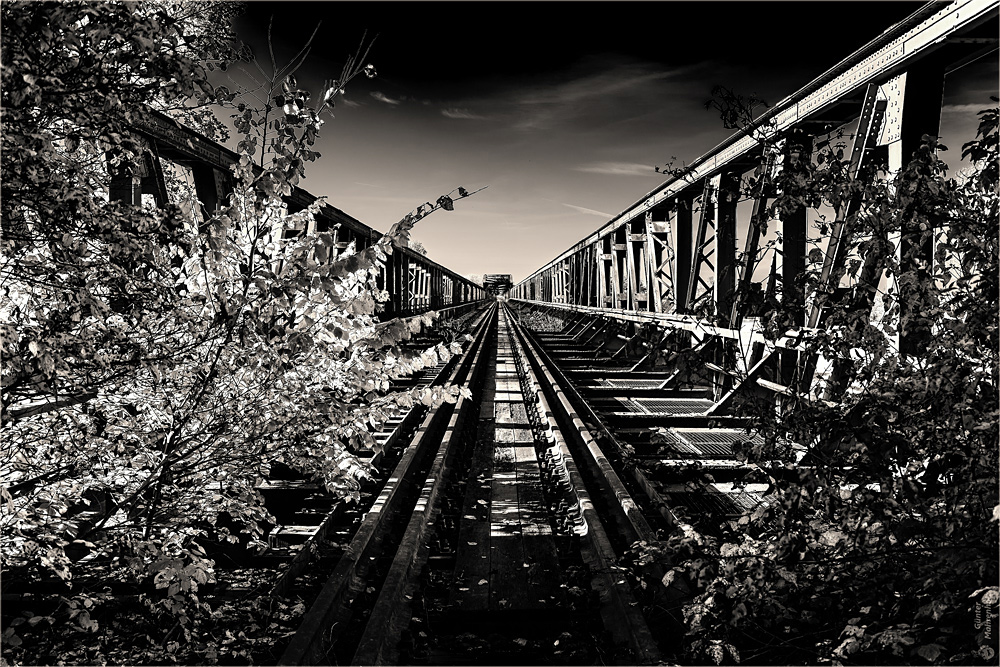 Barby, Alte Eisenbahnbrücke