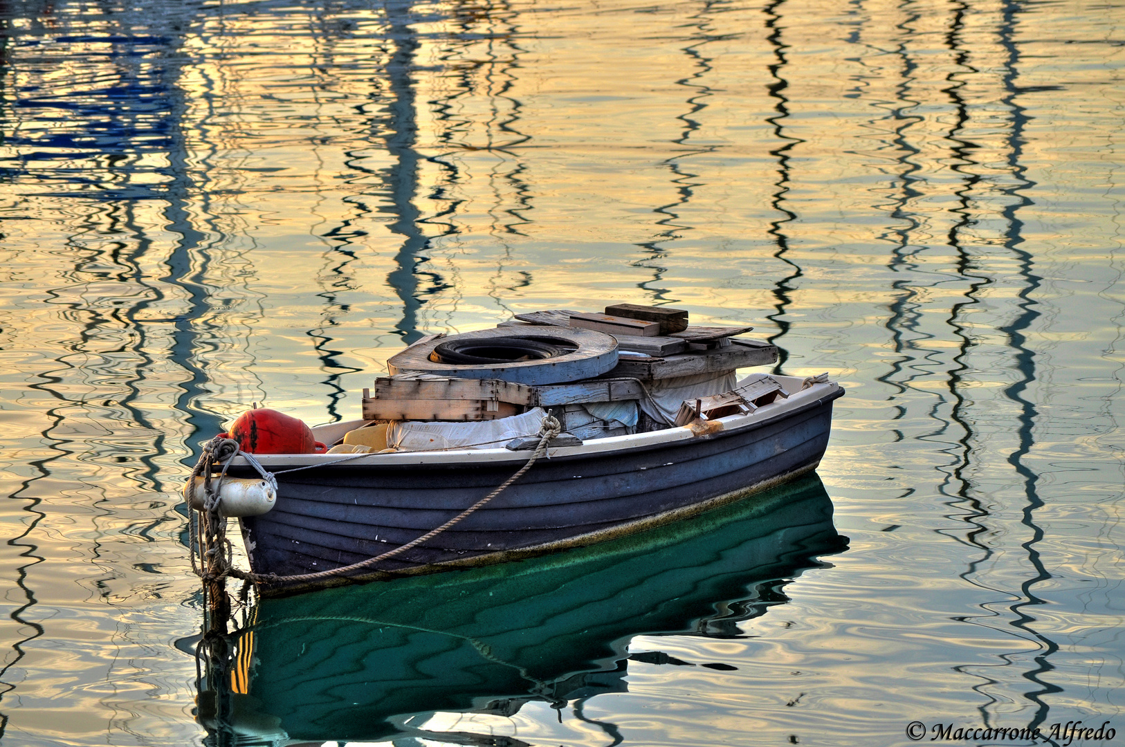 Barca al tramonto