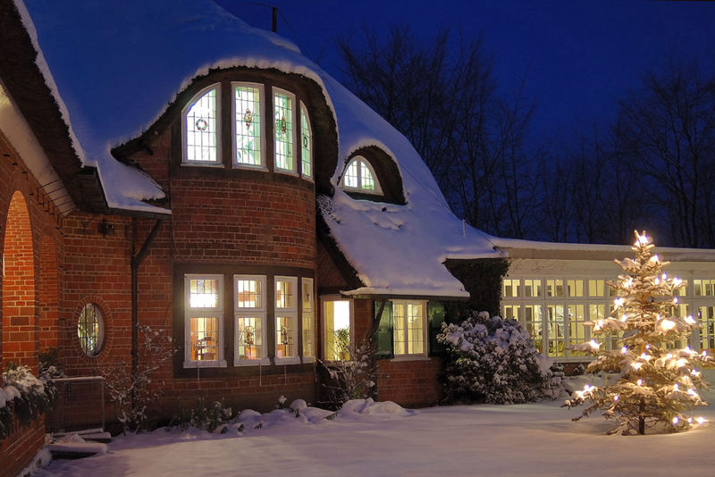 Barca-Haus im Schnee